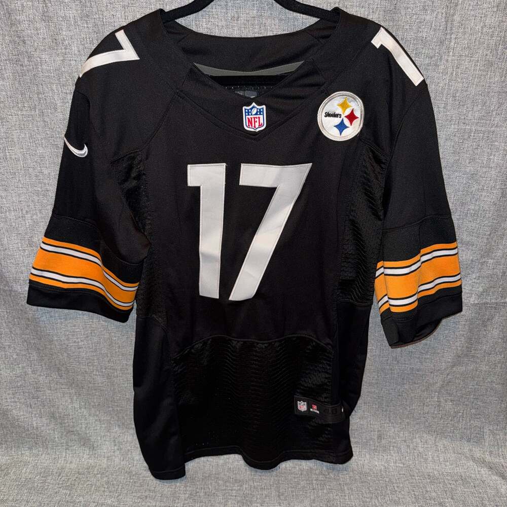 Nike On Field Pittsburgh Steelers Mike Wallace #17 Game Jersey Men's Size 40